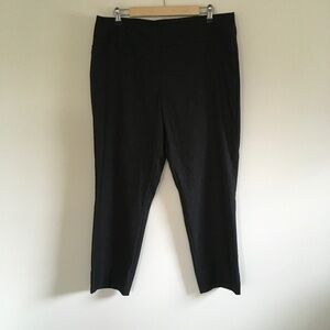 NWT Renuar Cigarette Leg Ankle Pull On Pants Sz 14 Heather Charcoal R1542